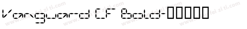 Vanguard CF Bold字体转换